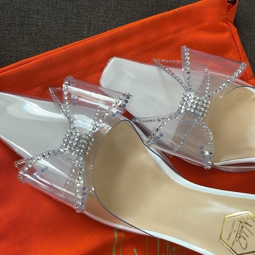 Nalebe by Amina Means - Dimante Mule PVC - Clear - Picture 4 of 14